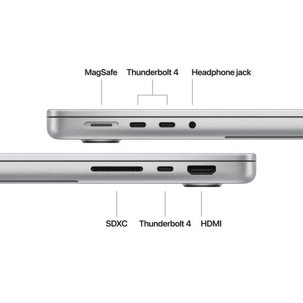 مک بوک پرو 14 اینچ MCX14 (M4/10Core CPU/10Core GPU/24GB/1TB) Silver